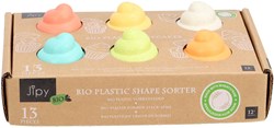 Jipy bioplastic educatief speelgoed Cupcake Vormenstoof multicolor