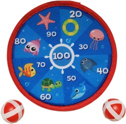Dartbord klittenband onderwaterwereld klein - speelgoed dartbord voor kinderen