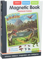 Magnetische koffer dino speelgoed - creatief magneetboek voor kinderen