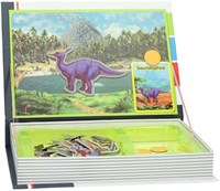 Magnetische koffer dino speelgoed - creatief magneetboek voor kinderen-2
