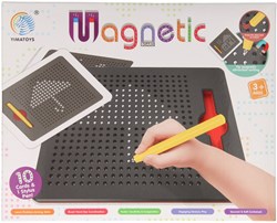 Lobbes magnetisch tekenbord leerbord educatief speelgoed rood