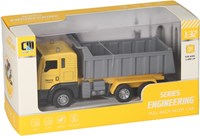 Camion-benne jouet avec lumière et son - fonction pull-back - multicolore