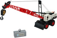 Lobbes camion grue jouet avec lumière et son - véhicule de construction réaliste-3