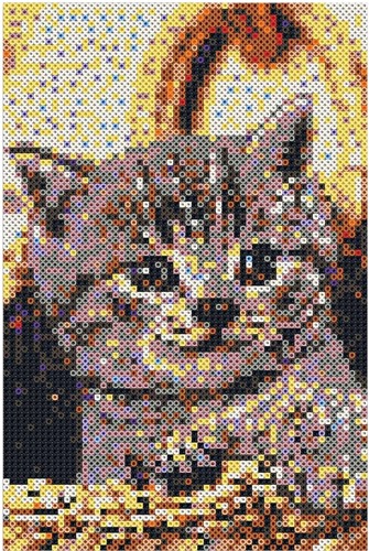 SES BEEDZ ART: Strijkkralen Poes-3