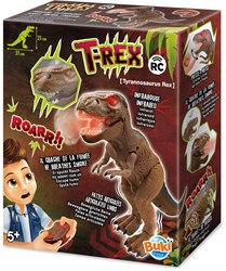 Buki dinosaure RC T-Rex avec télécommande et effet fumée