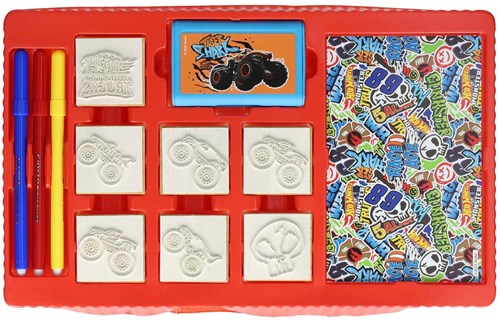 Hot Wheels kleurset stempels knutseldoos 41-delig creatief speelgoed-3