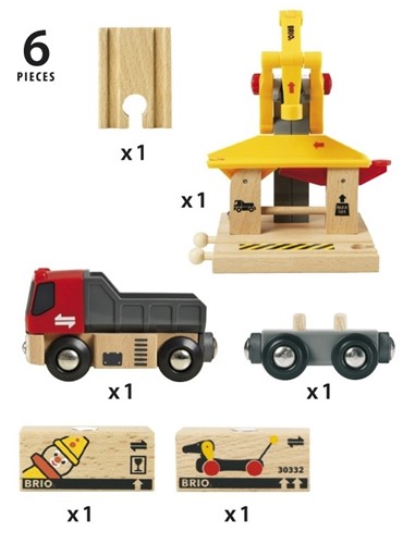 BRIO Grue de chargement de marchandises - 33280-3