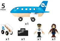 Brio Vliegtuig instapset speelgoed vliegtuig met passagiers en trap-3