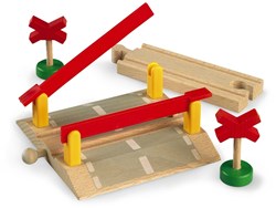 Brio spoorwegovergang houten treinset accessoire - 33388