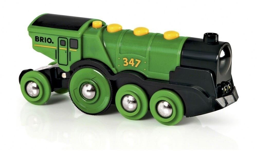 BRIO Locomotive verte puissante à piles - 33593