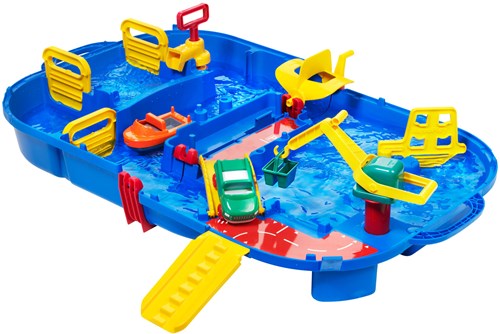 Aquaplay waterbaan Lock Box - draagbare speelset met sluizen en haven