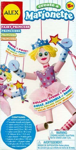 Harlekijn knutselset marionetpop maken - creatief speelgoed vanaf 5 jaar