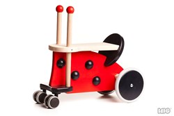 Bajo loopfiets Ladybird - houten ride-on speelgoed voor kinderen