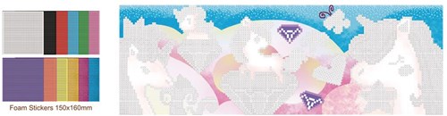 Avenir Pixelation : UNICORN 31.5x24x1cm, 5+-2