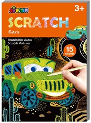 AVENIR Scratch Art Book Mini A6 - Voitures