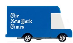 Candylab houten speelgoedauto - NYT Delivery Van - multicolor