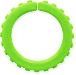 ARK Therapeutic bracelet à mâcher jouet sensoriel vert citron moyen Getextureerde kauwarmband om te draaien om de pols, alternatief voor kauwen op mouwen, voor kinderen en volwassenen.