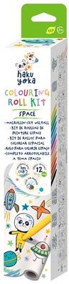 Haku Yoka kleurrol speelgoed - ruimte thema - bijenwas krijtjes