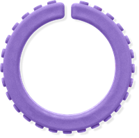 ARK Therapeutic bracelet à mâcher jouet sensoriel lavande XXT grand Getextureerde kauwarmband om te draaien om de pols, alternatief voor kauwen op mouwen, voor kinderen en volwassenen.
