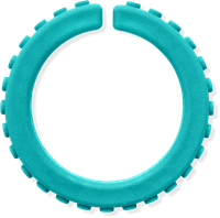 ARK Therapeutic bracelet à mâcher jouet sensoriel grand XT teal Getextureerde kauwarmband om te draaien om de pols, alternatief voor kauwen op mouwen, voor kinderen en volwassenen.