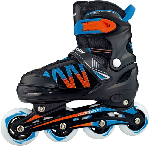 Alert inline skates skeelers blauw oranje maat 39-42 verstelbaar-2