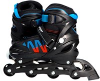 Alert inline skates skeelers blauw oranje maat 39-42 verstelbaar-3