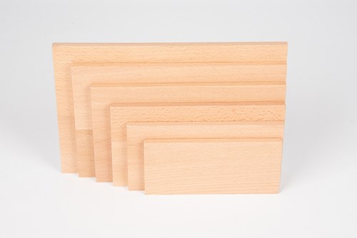 TickiT houten bouwpanelen architect rechthoekig - 6 stuks speelgoed