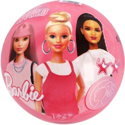 Barbie speelbal 23 cm - roze bal met Barbie print voor kinderen