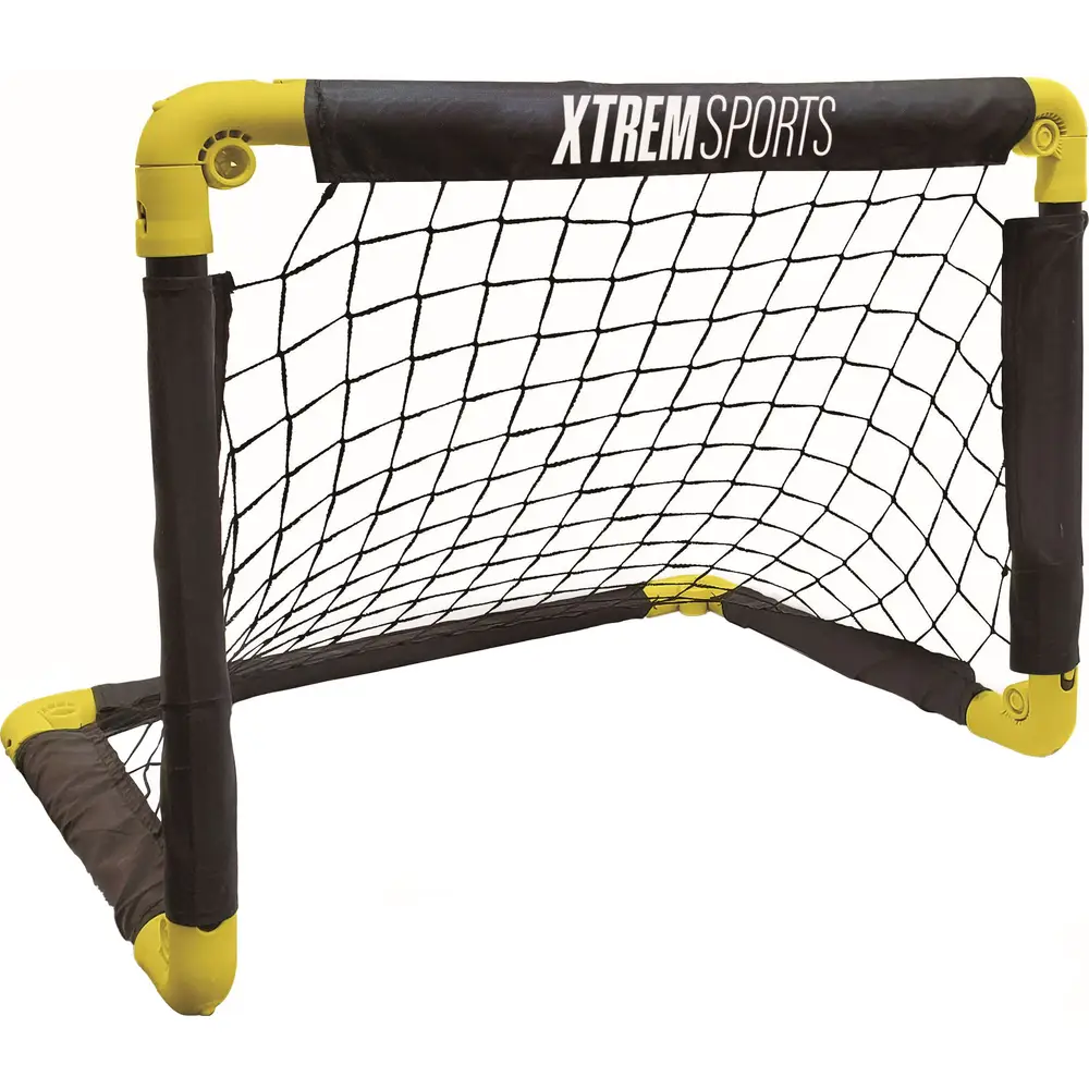 Fin Fun voetbaldoel junior opvouwbaar kunststof 50x44x44 cm voetbal
