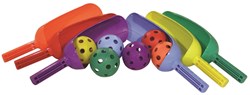 Megaform Scoop Set of 6 colored bats and balls