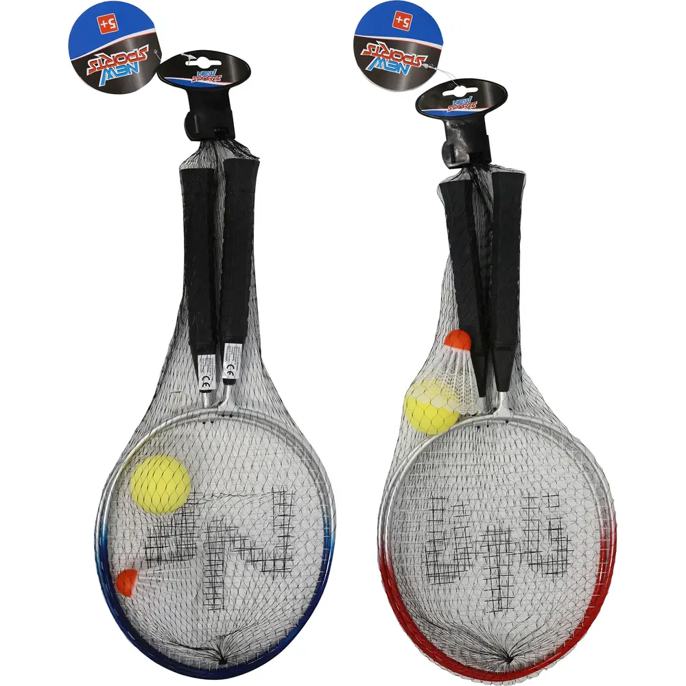 New Sports badminton set voor kinderen met shuttles en softball