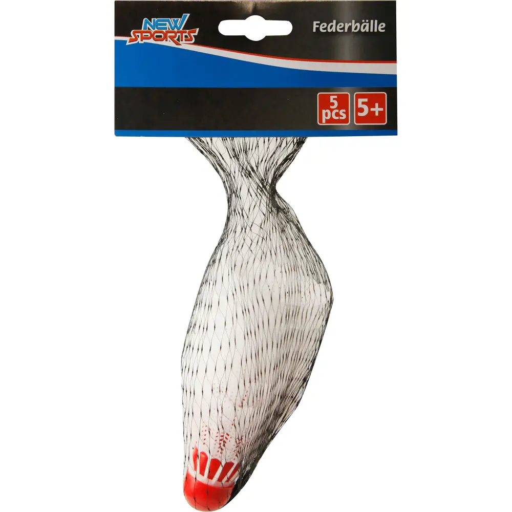 New Sports volants de badminton blancs 5 pièces pour enfants