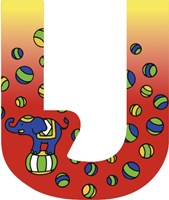 Heimess lettre U en bois jouet décoration lot de 6
