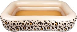 Swim Essentials Piscine Gonflable Imprimé léopard Beige - 211 x 132 x 46 cm