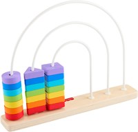 Fisher-Price houten telraam regenboog educatief speelgoed-2