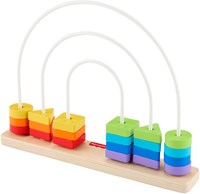 Fisher-Price houten telraam regenboog educatief speelgoed-3