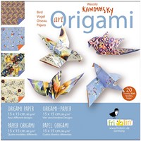 Fridolin set de papier origami Kandinsky 15x15 cm 20 feuilles art