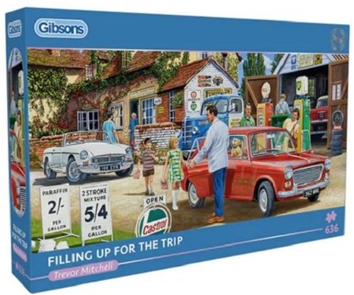 Gibsons puzzle Filling Up for the Trip 636 pièces plaisir du puzzle
