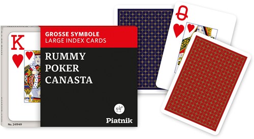 Piatnik Poker speelkaarten set - Dubbel Opti - Kaartspel voor poker