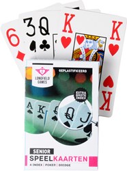 Cartes à jouer senior grands symboles jeu de cartes Longfield Games