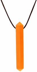 ARK Therapeutic bijtketting kauwsieraad voor kinderen en volwassenen - oranje Discrete, edelsteenvormige kauwketting voor kalmerende orale input bij kinderen, tieners en volwassenen.