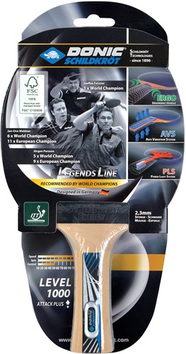 Schildkröt raquette de tennis de table Legends 1000 FSC qualité premium