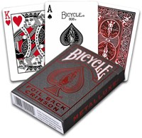 Bicycle cartes à jouer - Poker Metallux Red jeu de luxe - Édition collector