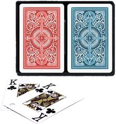 KEM Pokerkaarten KEM 2-pack 100% Blauw/Rood