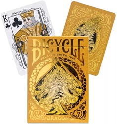 Bicycle cartes à jouer premium - Dragon Gold poker - jeu de cartes de luxe