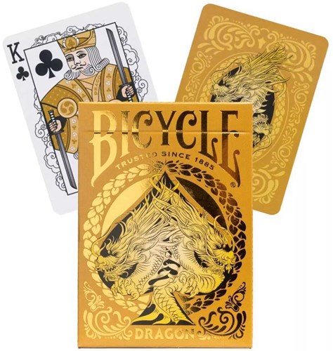 Bicycle cartes à jouer premium - Dragon Gold poker - jeu de cartes de luxe