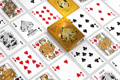 Bicycle cartes à jouer premium - Dragon Gold poker - jeu de cartes de luxe-3