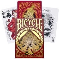 Bicycle Cartes à Jouer Premium Poker Dragon Red Deck - Collection