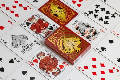 Bicycle Cartes à Jouer Premium Poker Dragon Red Deck - Collection-3