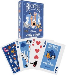 Bicycle cartes à jouer Disney chats et chiens - cartes de poker premium